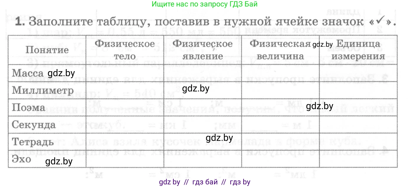 Физика, 7 класс Самостоятельные и контрольные работы, автор: Шабусов Анатолий Константинович, издательство Новое знание, Минск, 2021, салатового цвета, страница 60, номер 1, Условие
