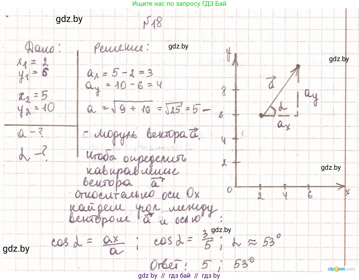 Физика, 9 класс Сборник задач, авторы: Исаченкова Лариса Артёмовна, Дорофейчик Владимир Владимирович, Захаревич Екатерина Васильевна, Пальчик Геннадий Владимирович, издательство Аверсэв, Минск, 2021, страница 14, номер 18, Решение 2