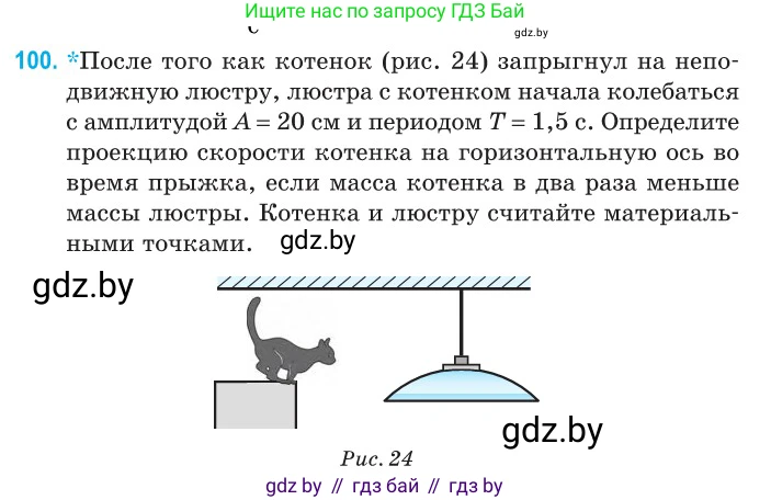 Физика, 11 класс Сборник задач, авторы: Дорофейчик Владимир Владимирович, Силенков Михаил Анатольевич, издательство Национальный институт образования, Минск, 2023, страница 33, номер 100, Условие