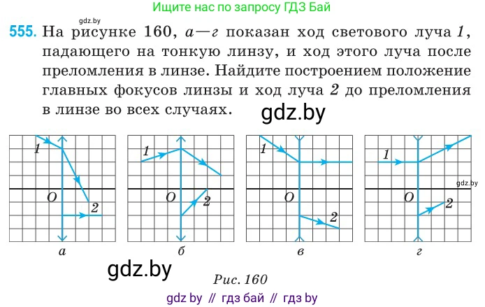 Физика, 11 класс Сборник задач, авторы: Дорофейчик Владимир Владимирович, Силенков Михаил Анатольевич, издательство Национальный институт образования, Минск, 2023, страница 169, номер 555, Условие