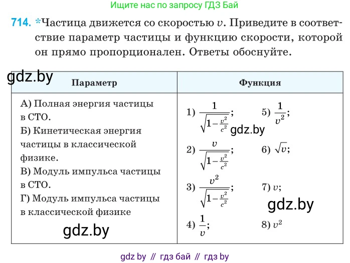 Физика, 11 класс Сборник задач, авторы: Дорофейчик Владимир Владимирович, Силенков Михаил Анатольевич, издательство Национальный институт образования, Минск, 2023, страница 210, номер 714, Условие