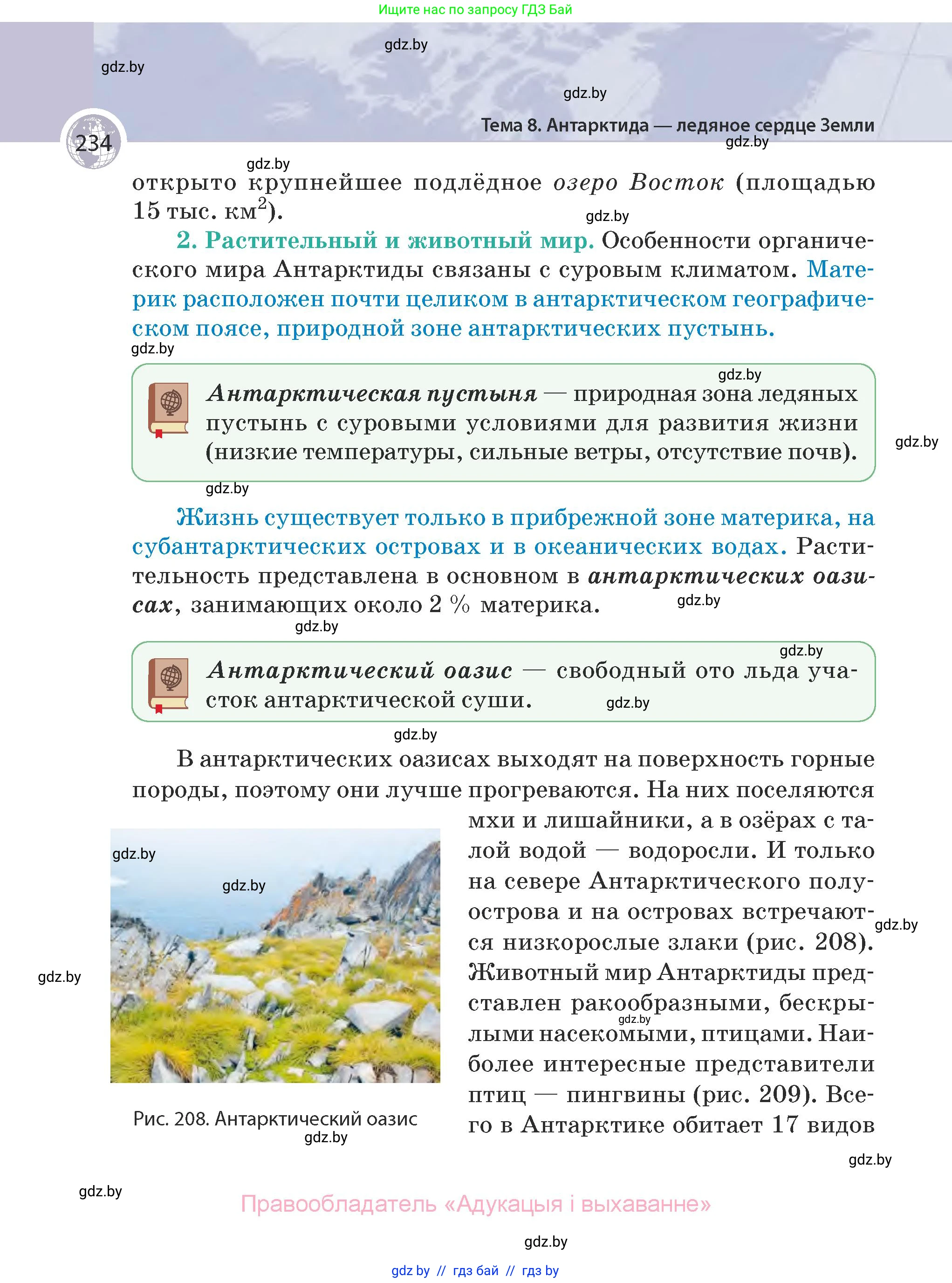 География, 7 класс Учебник, авторы: Кольмакова Елена Генадьевна, Лопух Пётр Степанович, Сарычева Ольга Владимировна, издательство Адукацыя i выхаванне, Минск, 2023, страница 234
