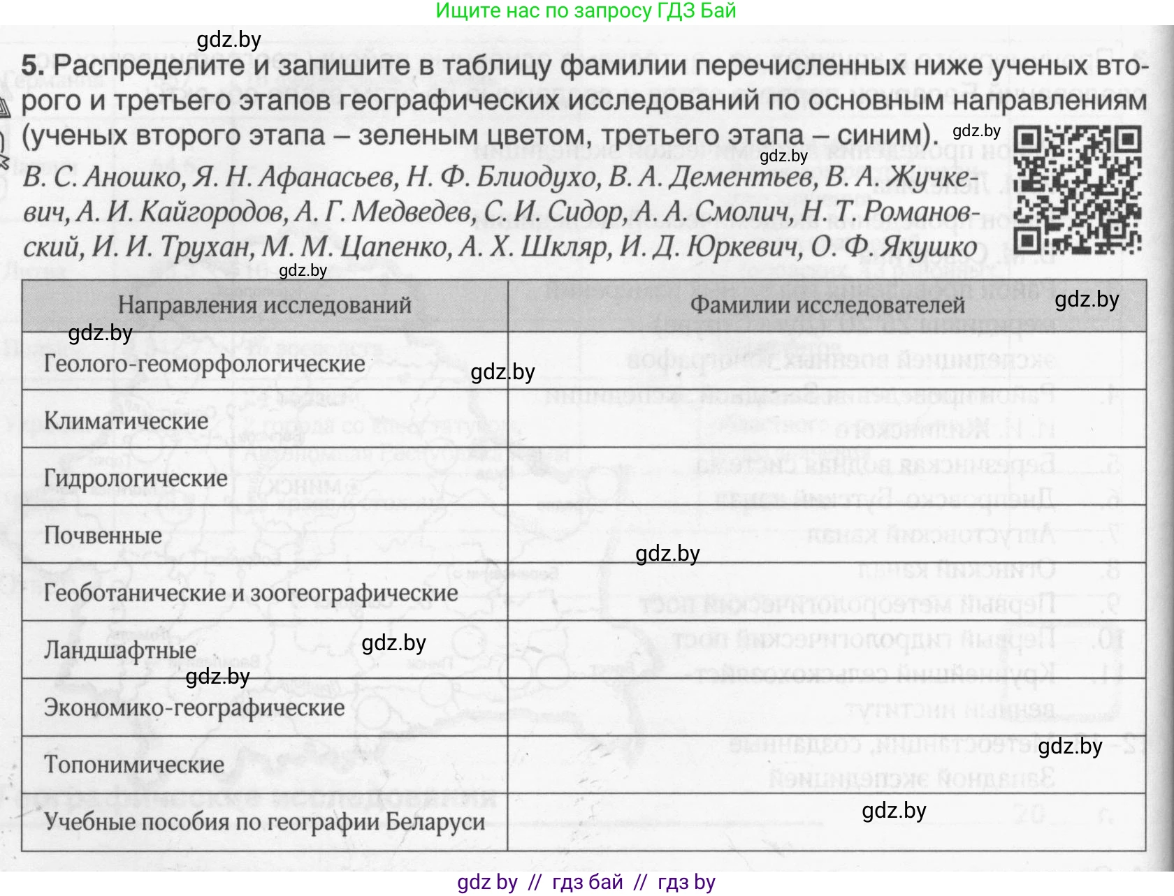 География, 9 класс рабочая тетрадь, авторы: Брилевский Михаил Николаевич, Климович Алеся Владимировна, издательство Белкартография, Минск, 2021, бирюзового цвета, страница 10, номер 5, Условие