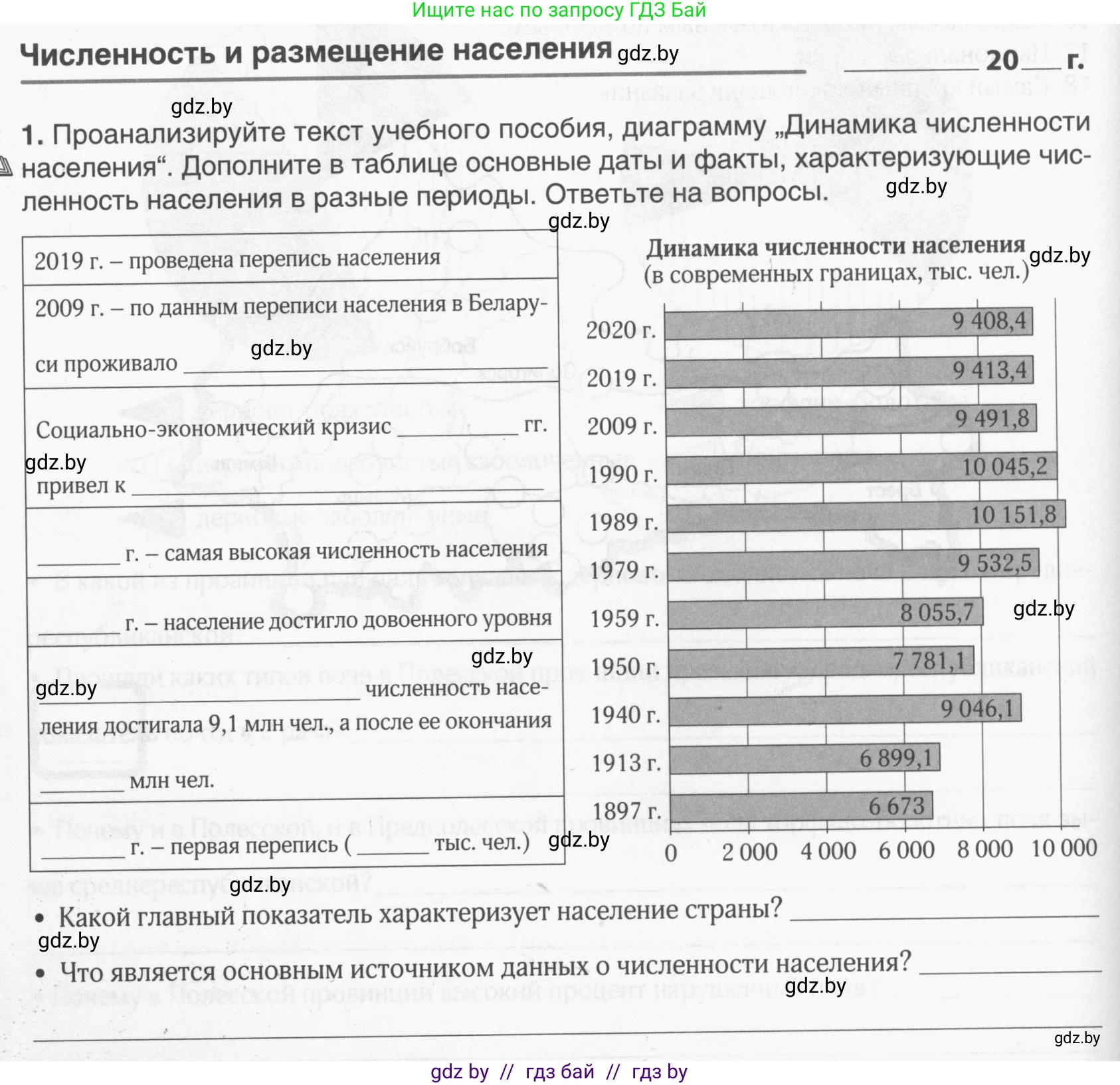 География, 9 класс рабочая тетрадь, авторы: Брилевский Михаил Николаевич, Климович Алеся Владимировна, издательство Белкартография, Минск, 2021, бирюзового цвета, страница 48, номер 1, Условие