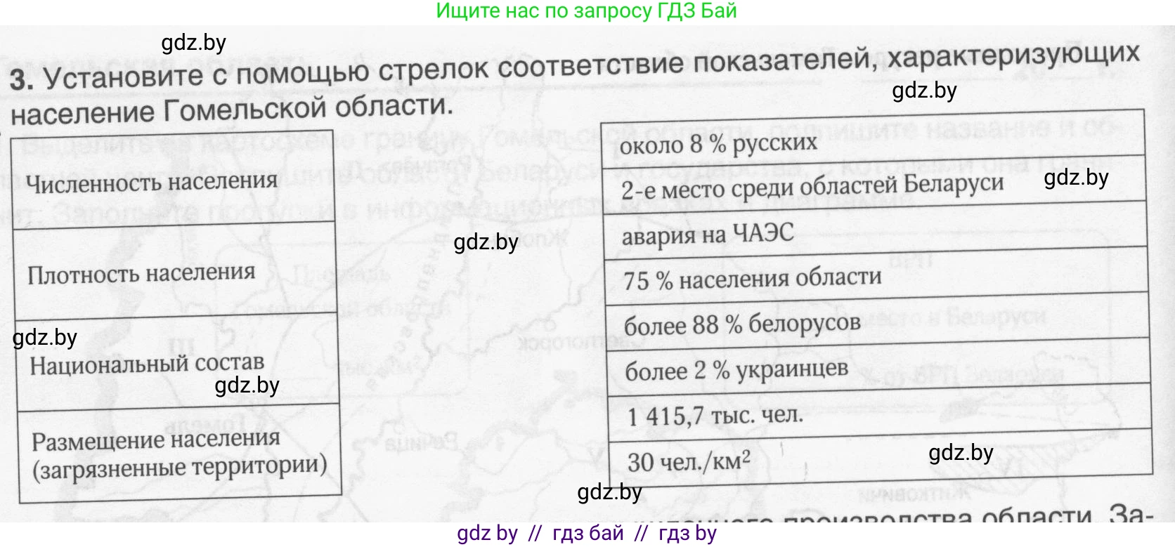 География, 9 класс рабочая тетрадь, авторы: Брилевский Михаил Николаевич, Климович Алеся Владимировна, издательство Белкартография, Минск, 2021, бирюзового цвета, страница 112, номер 3, Условие