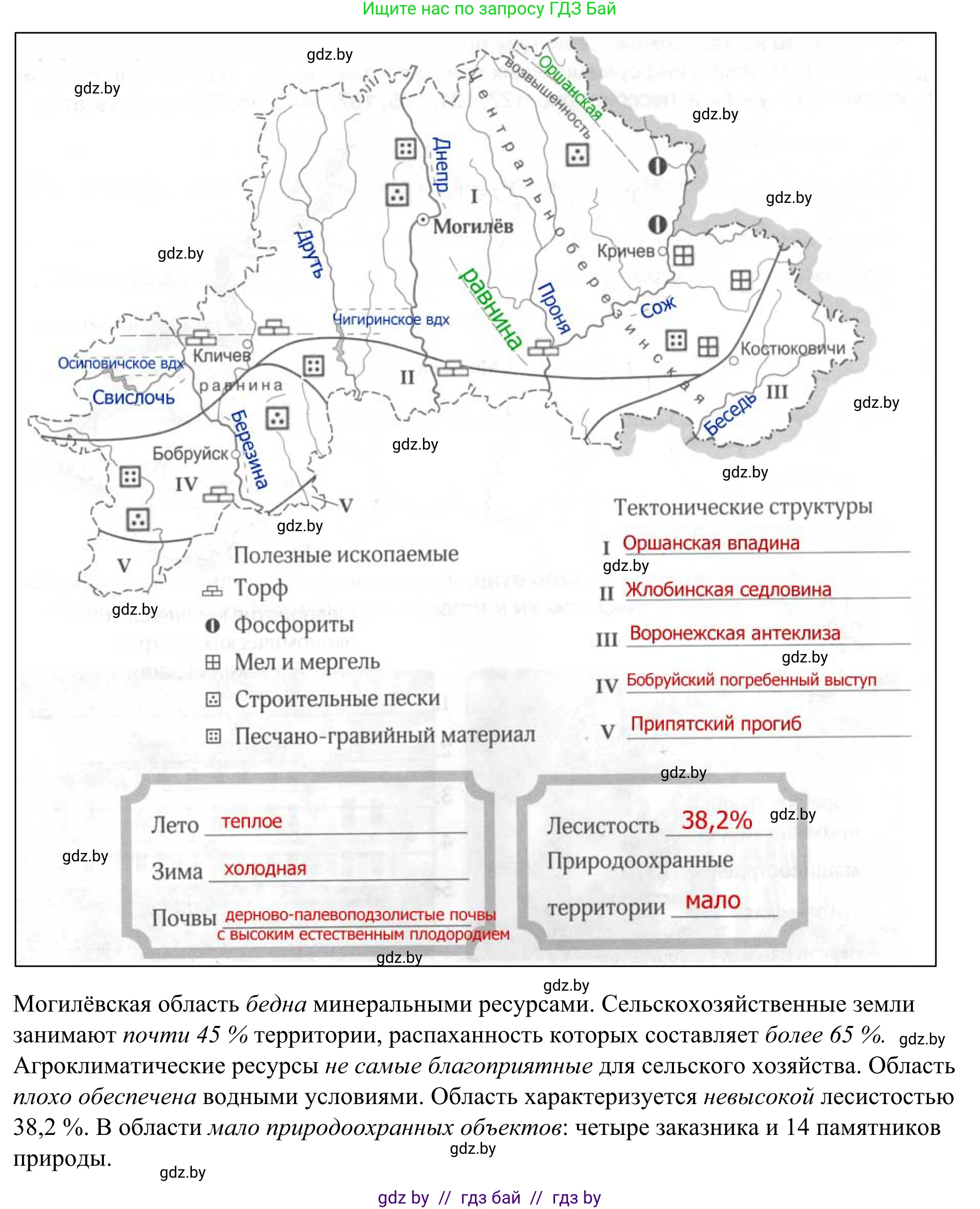 География, 9 класс рабочая тетрадь, авторы: Брилевский Михаил Николаевич, Климович Алеся Владимировна, издательство Белкартография, Минск, 2021, бирюзового цвета, страница 128, номер 2, Решение (продолжение 2)