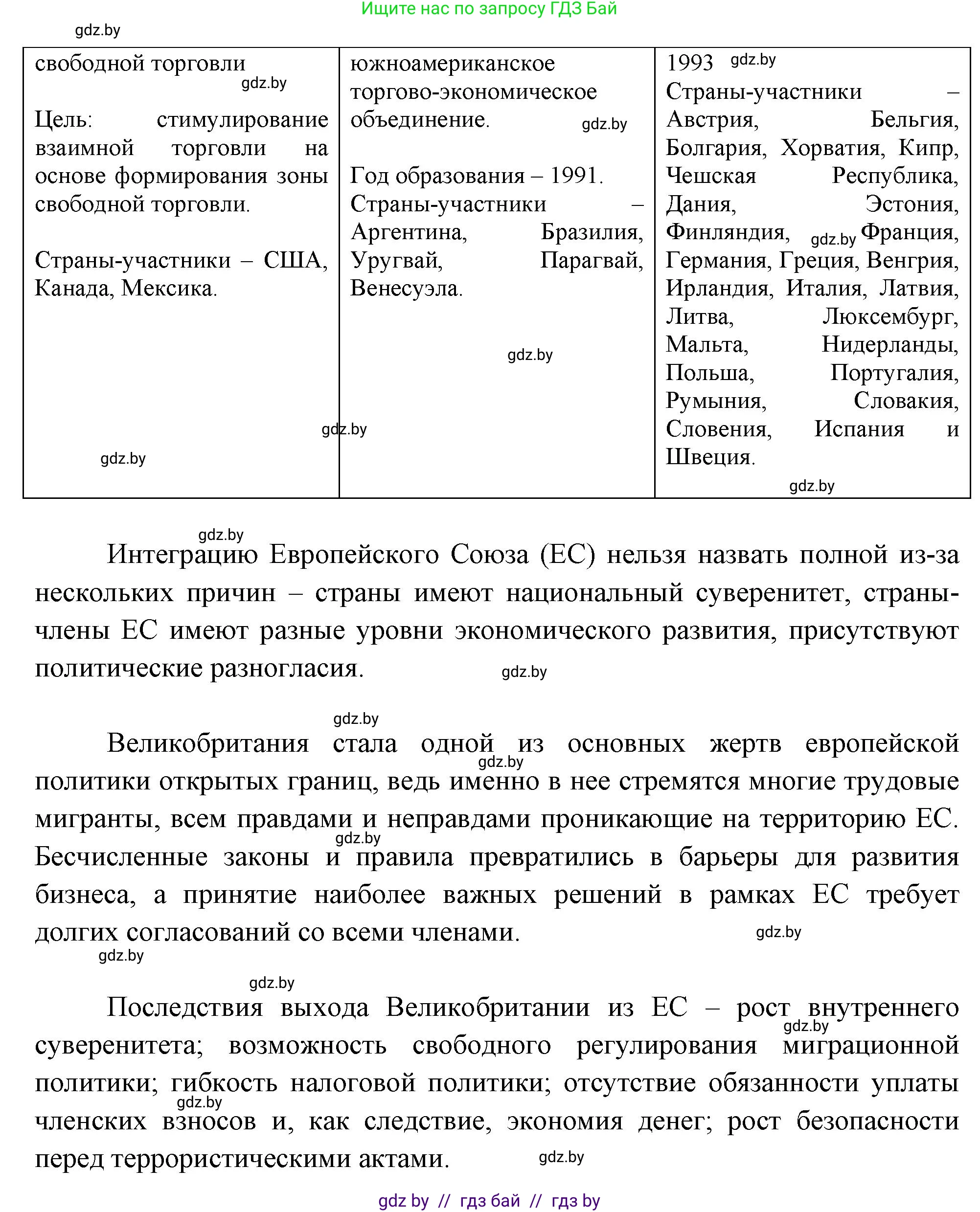 География, 10 класс рабочая тетрадь, авторы: Кольмакова Елена Генадьевна, Пикулик Валентина Владимировна, Сарычева Ольга Владимировна, издательство Аверсэв, Минск, 2020, бирюзового цвета, страница 63, номер 3, Решение (продолжение 2)