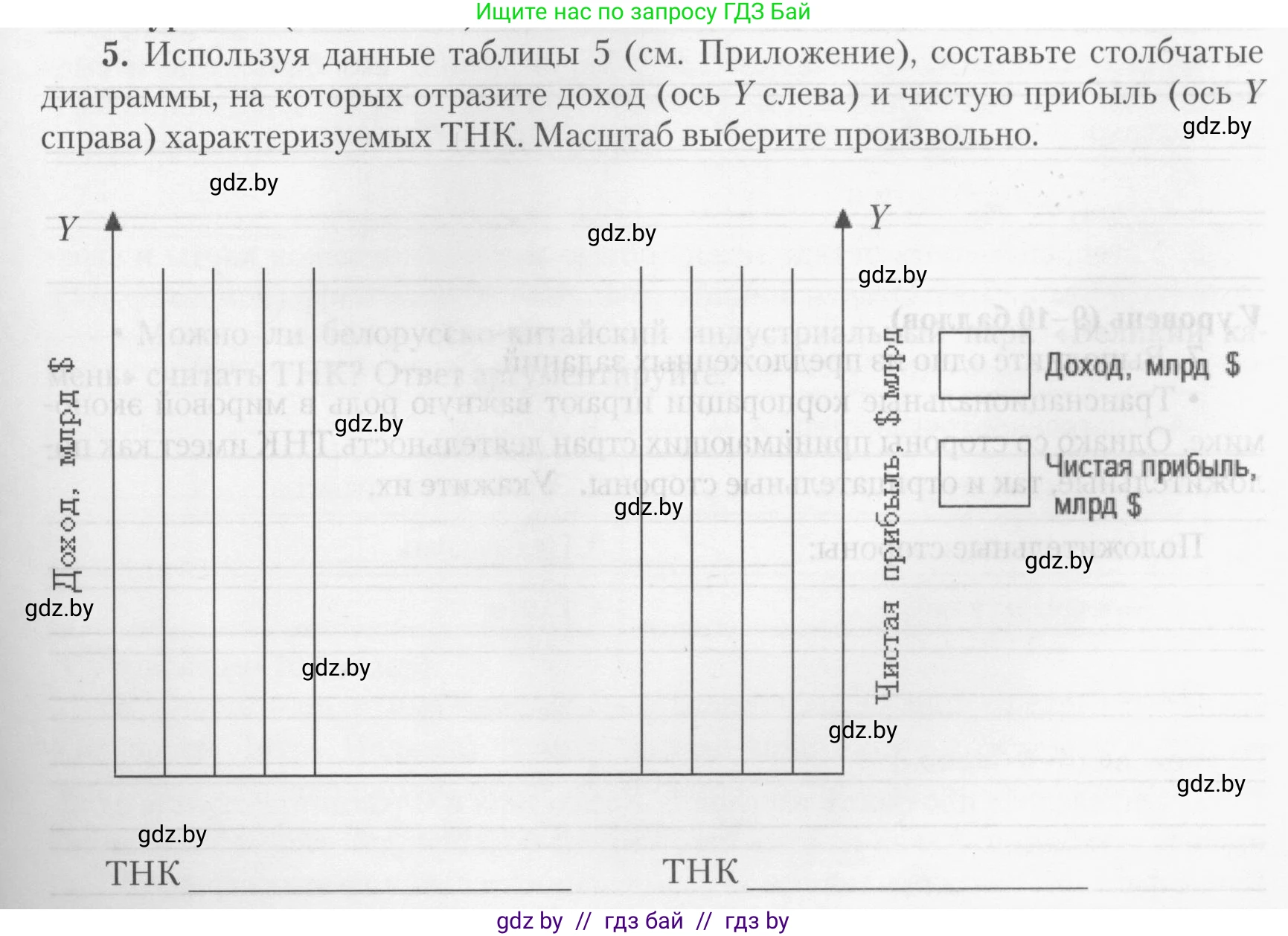 География, 10 класс тетрадь для практических и самостоятельных работ, автор: Метельский Юрий Михайлович, издательство Сэр-Вит, Минск, 2020, салатового цвета, страница 13, номер 5, Условие
