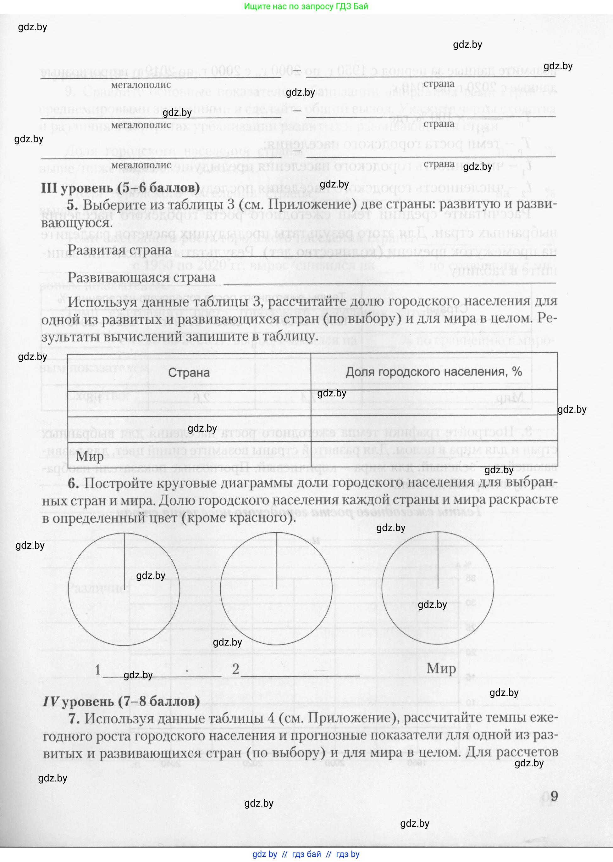 География, 10 класс тетрадь для практических и самостоятельных работ, автор: Метельский Юрий Михайлович, издательство Сэр-Вит, Минск, 2020, салатового цвета, страница 9