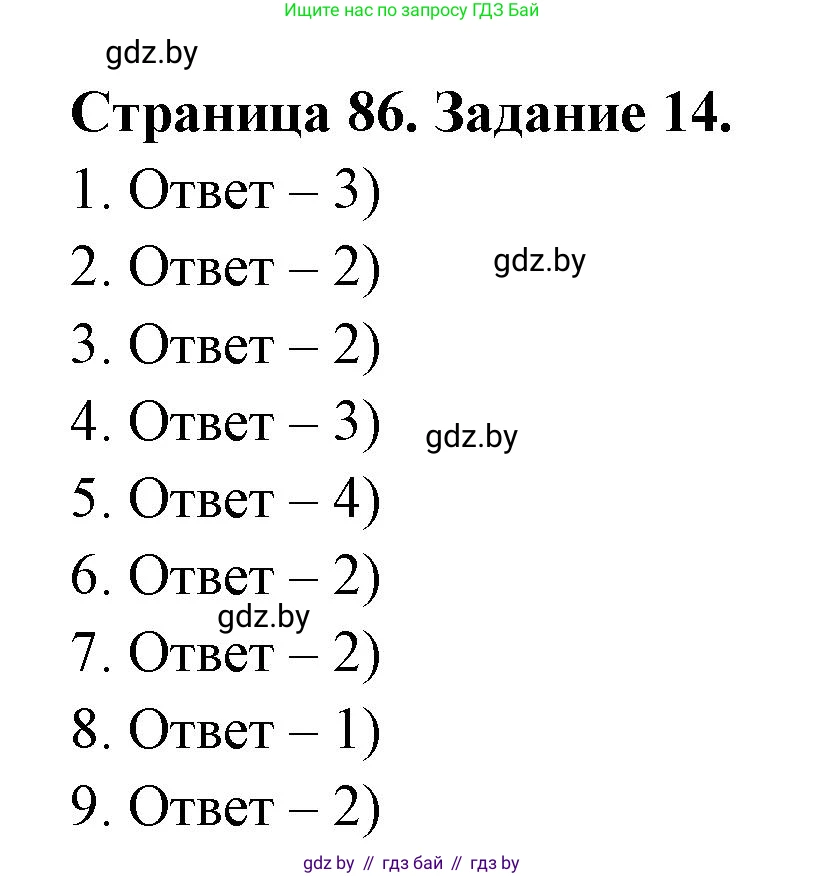 География, 8 класс Тетрадь для практических работ и индивидуальных заданий, авторы: Витченко Александр Николаевич, Антипова Екатерина Анатольевна, Станкевич Наталья Григорьевна, издательство Аверсэв, Минск, 2024, страница 86, номер 14, Решение