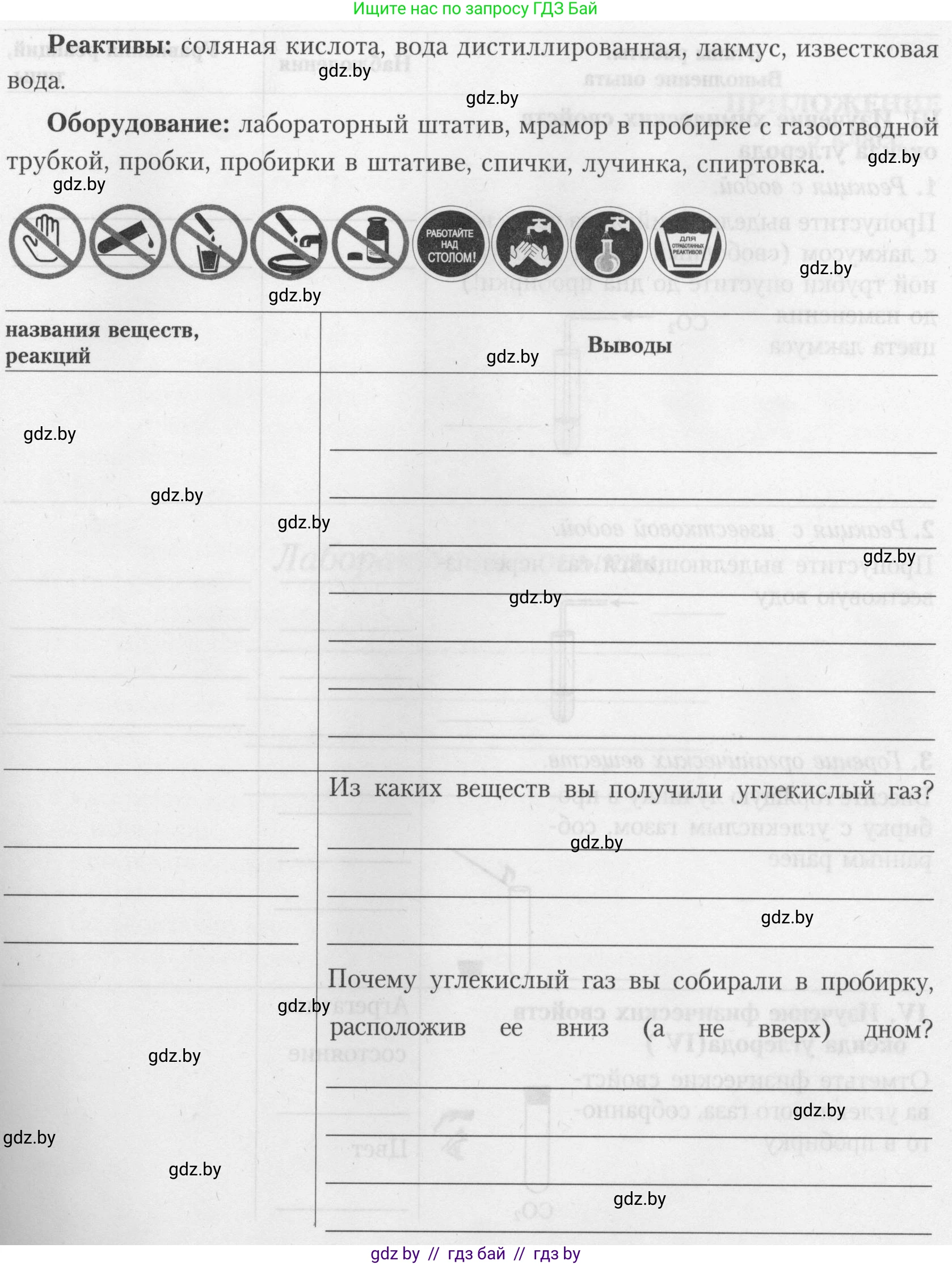 Химия, 9 класс Тетрадь для практических работ, автор: Борушко Ирина Ивановна, издательство Сэр-Вит, Минск, 2022, бирюзового цвета, Часть 1, страница 12, Условие (продолжение 3)
