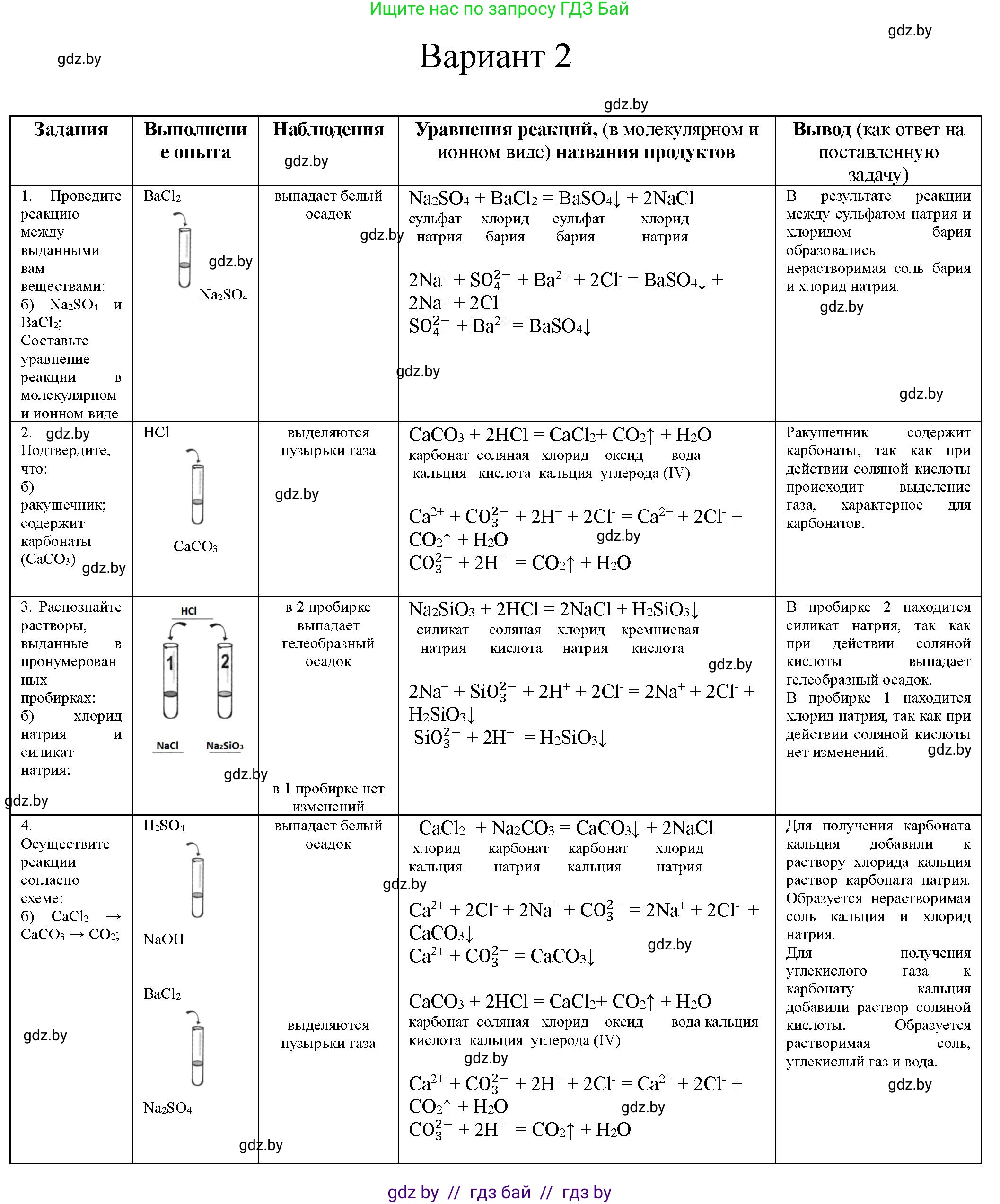 Химия, 9 класс Тетрадь для практических работ, автор: Борушко Ирина Ивановна, издательство Сэр-Вит, Минск, 2022, бирюзового цвета, Часть 1, страница 17, Решение