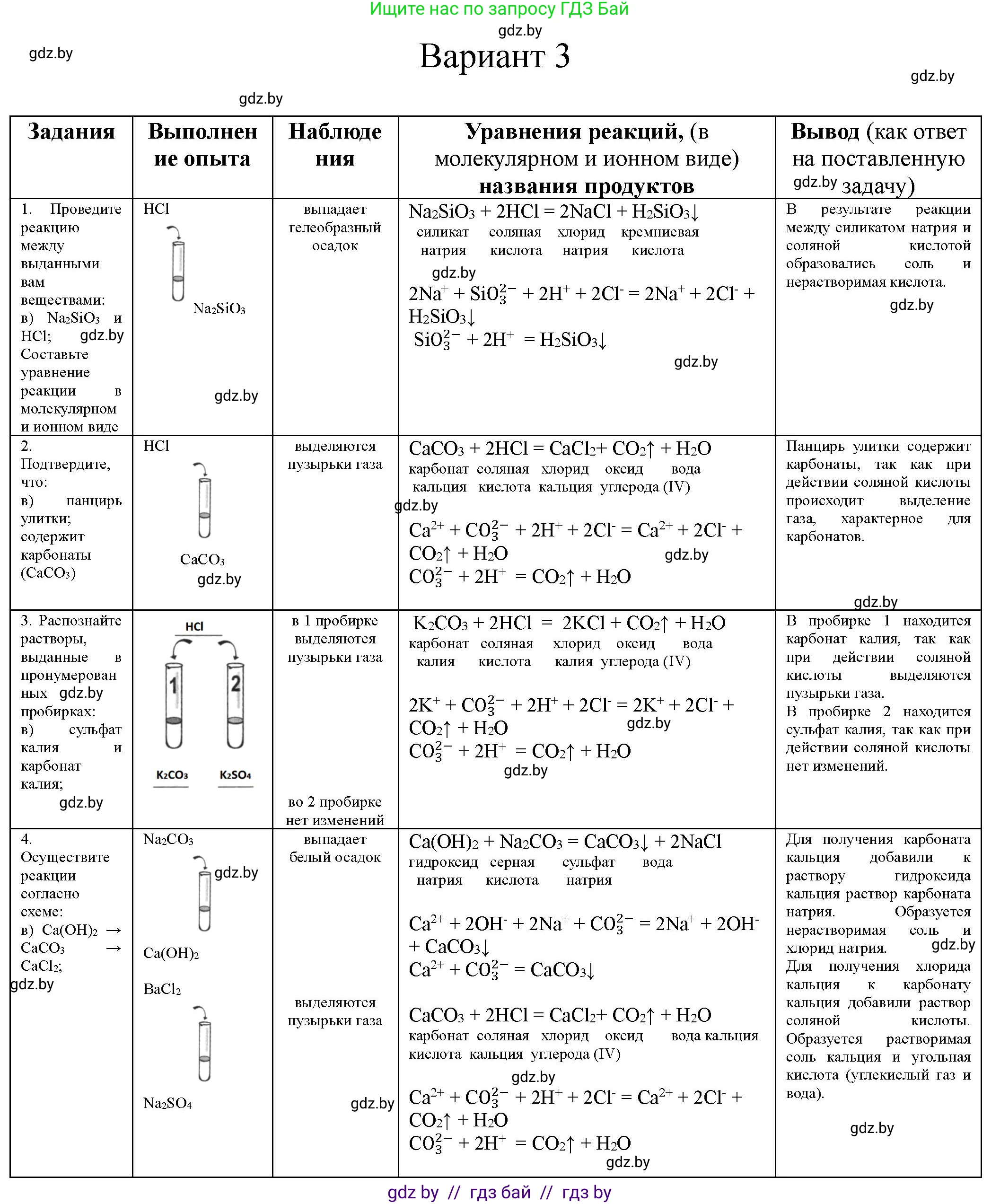 Химия, 9 класс Тетрадь для практических работ, автор: Борушко Ирина Ивановна, издательство Сэр-Вит, Минск, 2022, бирюзового цвета, Часть 1, страница 17, Решение