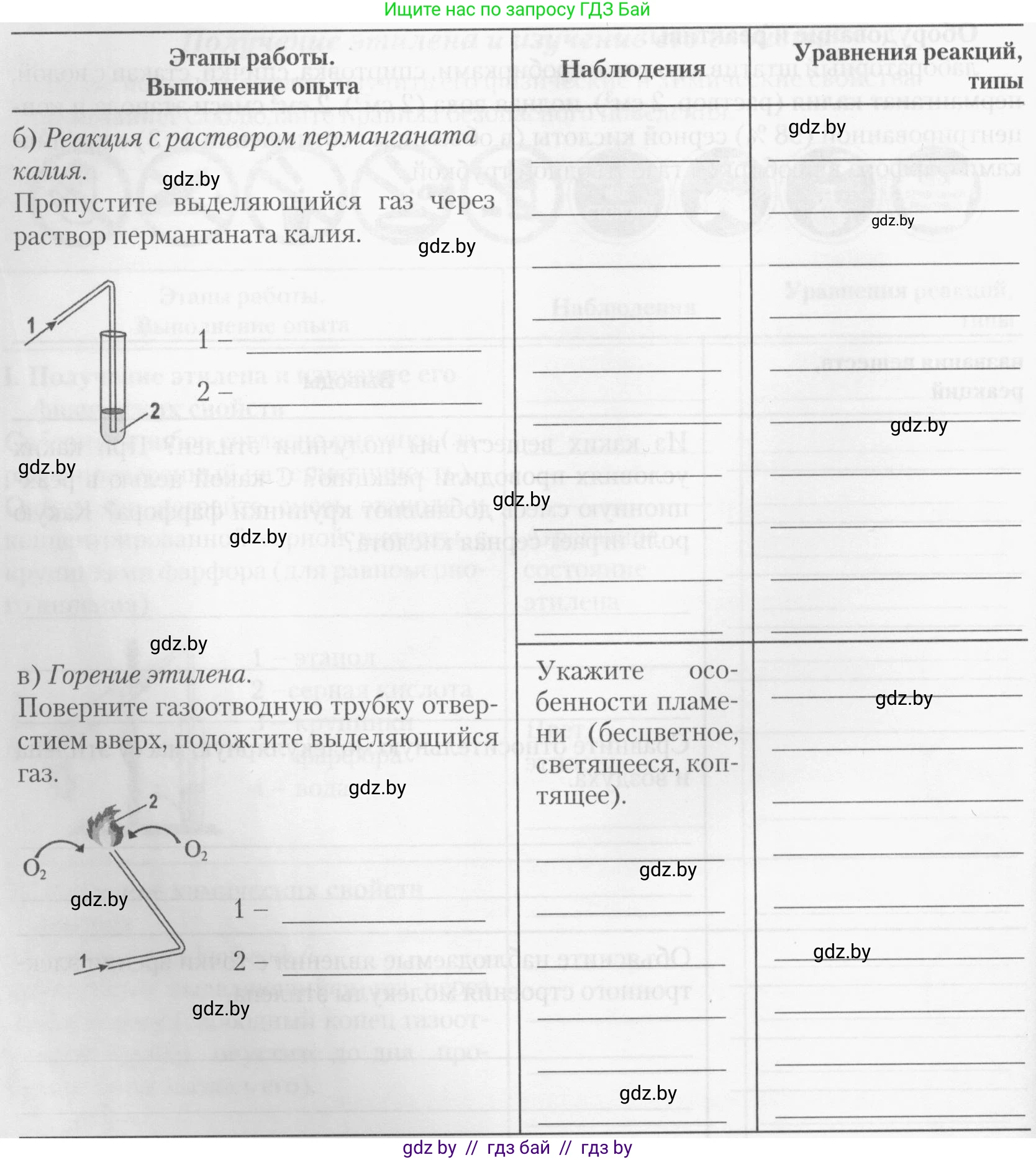 Химия, 10 класс Тетрадь для практических работ, автор: Борушко Ирина Ивановна, издательство Сэр-Вит, Минск, 2020, голубого цвета, Часть 1, страница 6, номер 1, Условия (продолжение 3)