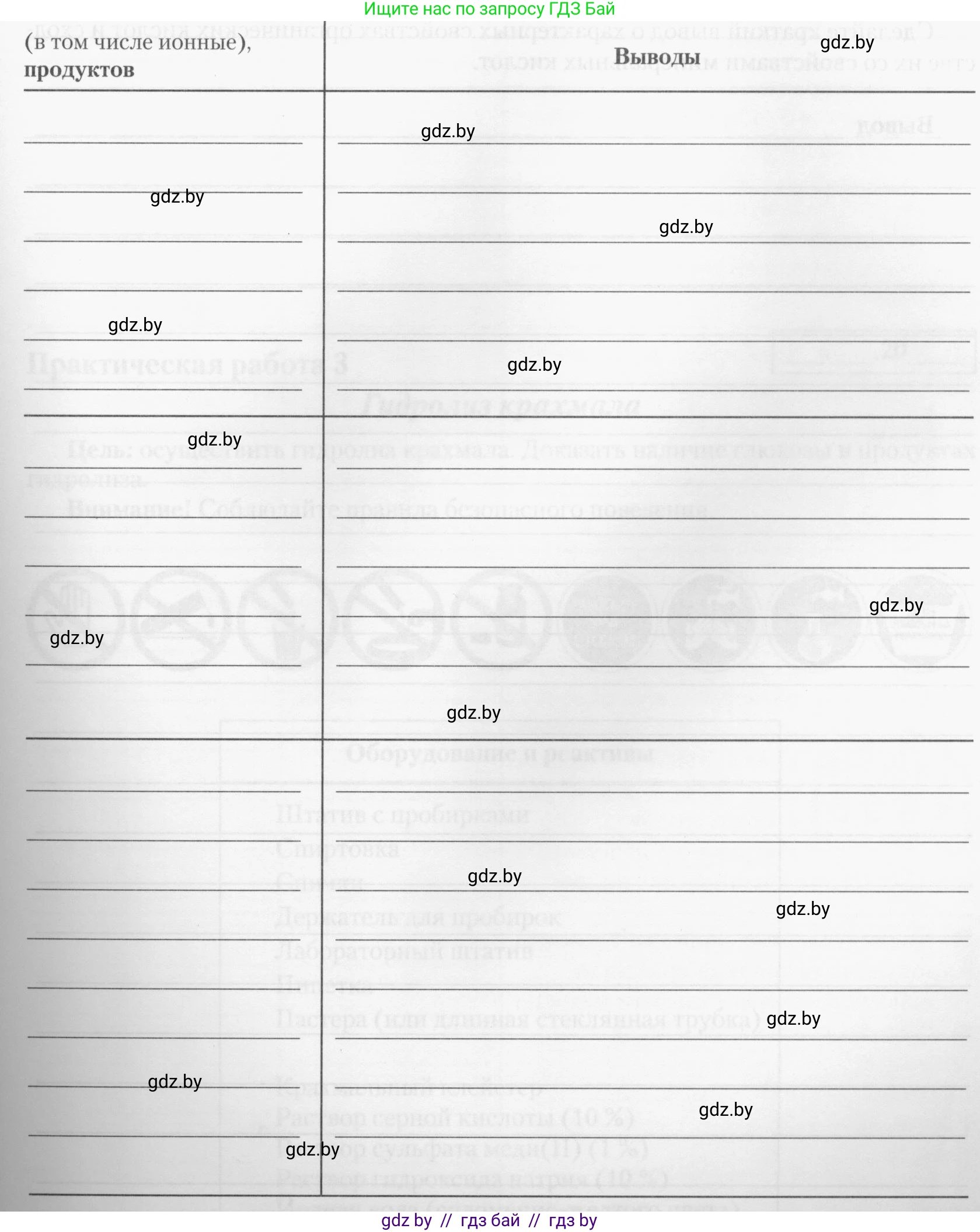 Химия, 10 класс Тетрадь для практических работ, автор: Борушко Ирина Ивановна, издательство Сэр-Вит, Минск, 2020, голубого цвета, Часть 1, страница 11, номер 2, Условия (продолжение 5)