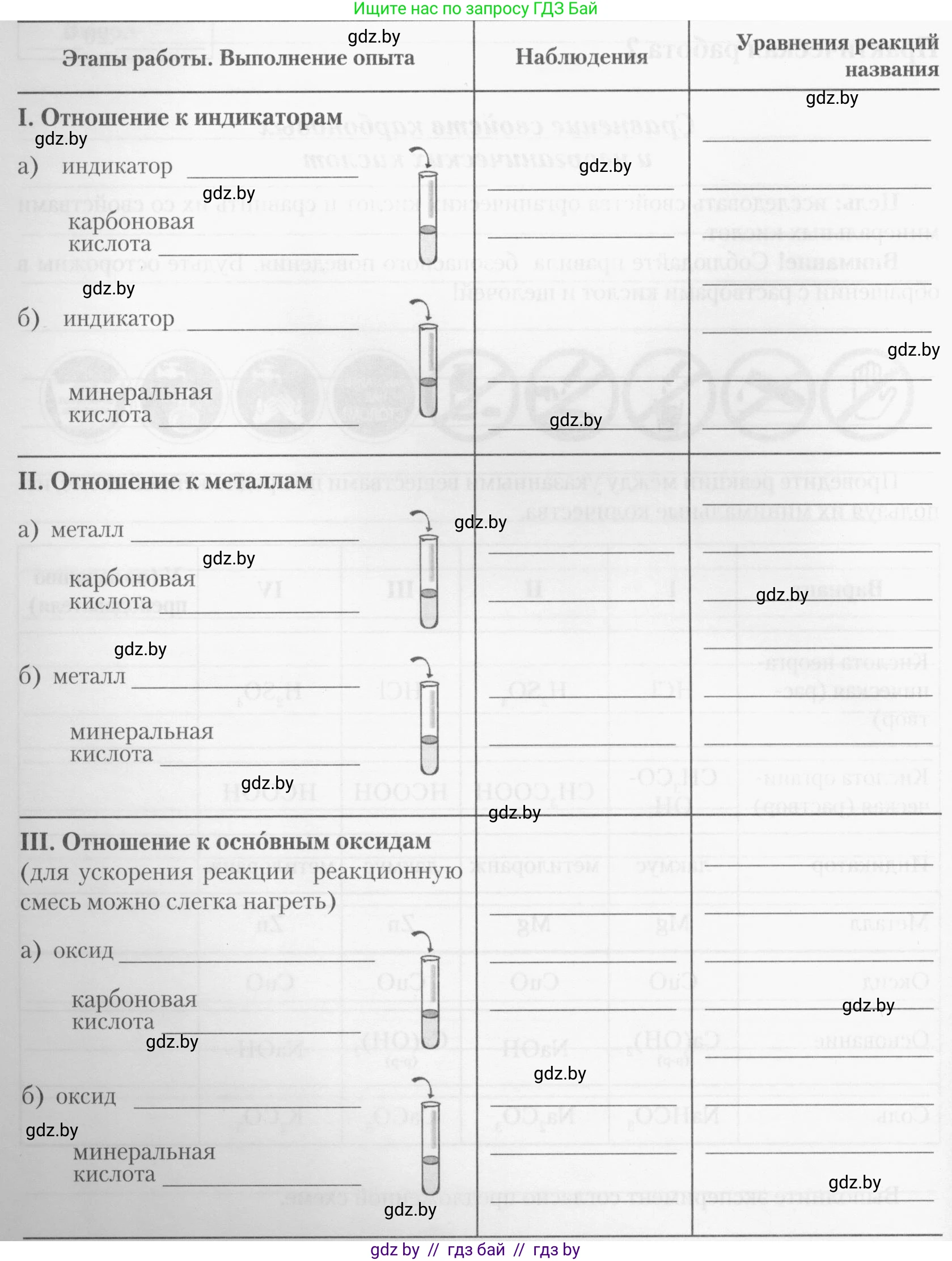 Химия, 10 класс Тетрадь для практических работ, автор: Борушко Ирина Ивановна, издательство Сэр-Вит, Минск, 2020, голубого цвета, Часть 1, страница 11, номер 3, Условия (продолжение 2)