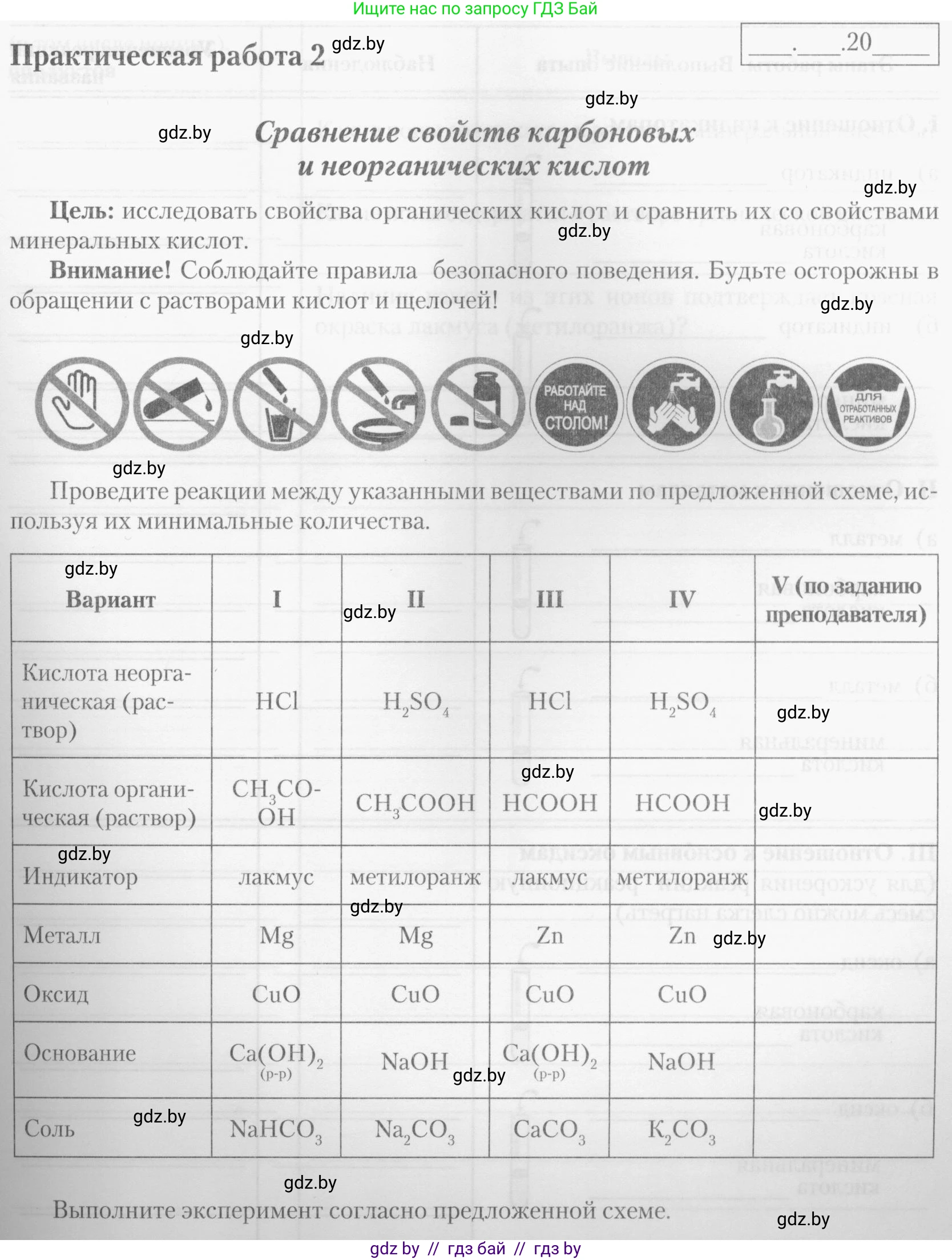 Химия, 10 класс Тетрадь для практических работ, автор: Борушко Ирина Ивановна, издательство Сэр-Вит, Минск, 2020, голубого цвета, Часть 1, страница 11, номер 4, Условия