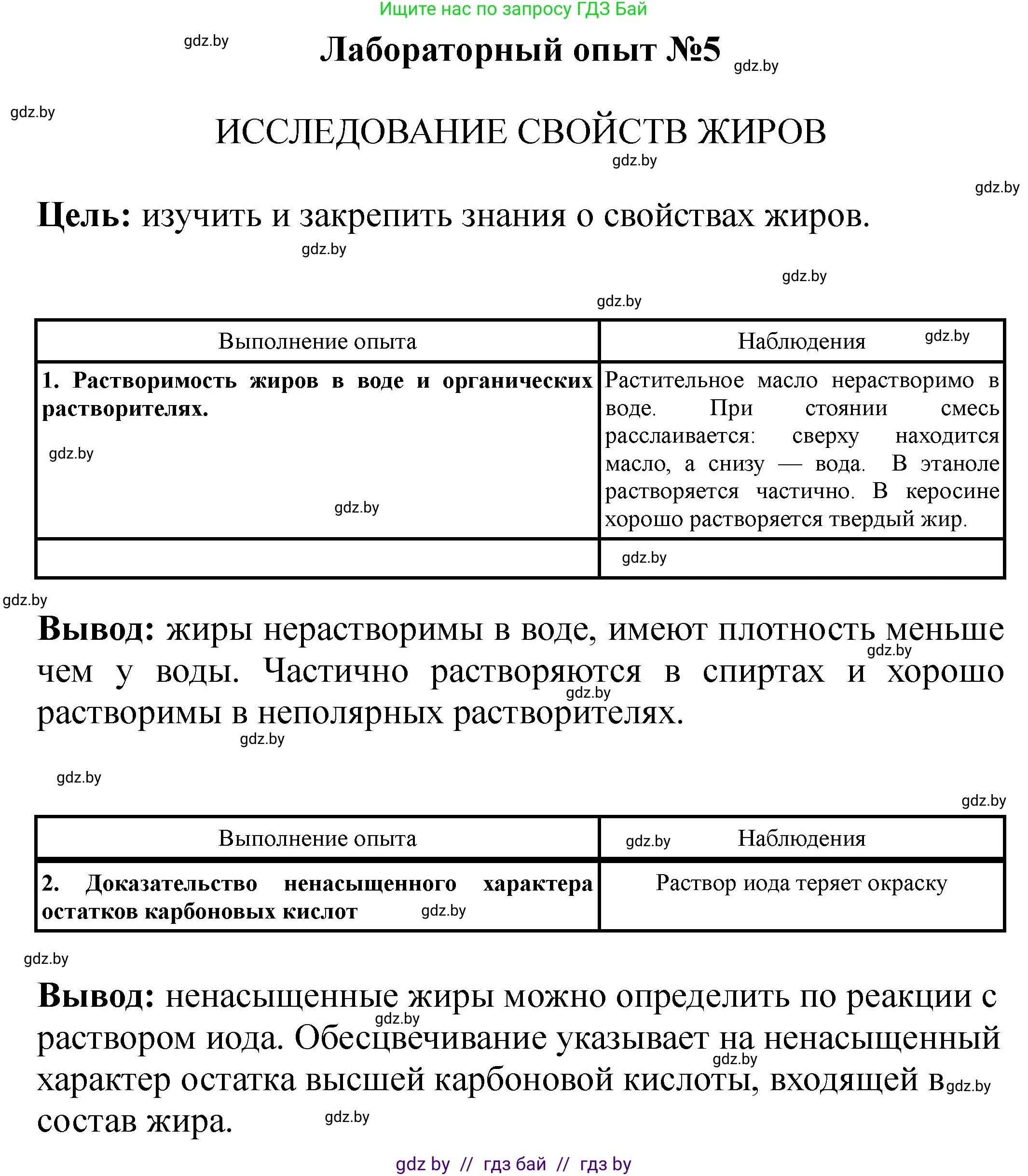 Химия, 10 класс Тетрадь для практических работ, автор: Борушко Ирина Ивановна, издательство Сэр-Вит, Минск, 2020, голубого цвета, Часть 2, страница 8, Решение