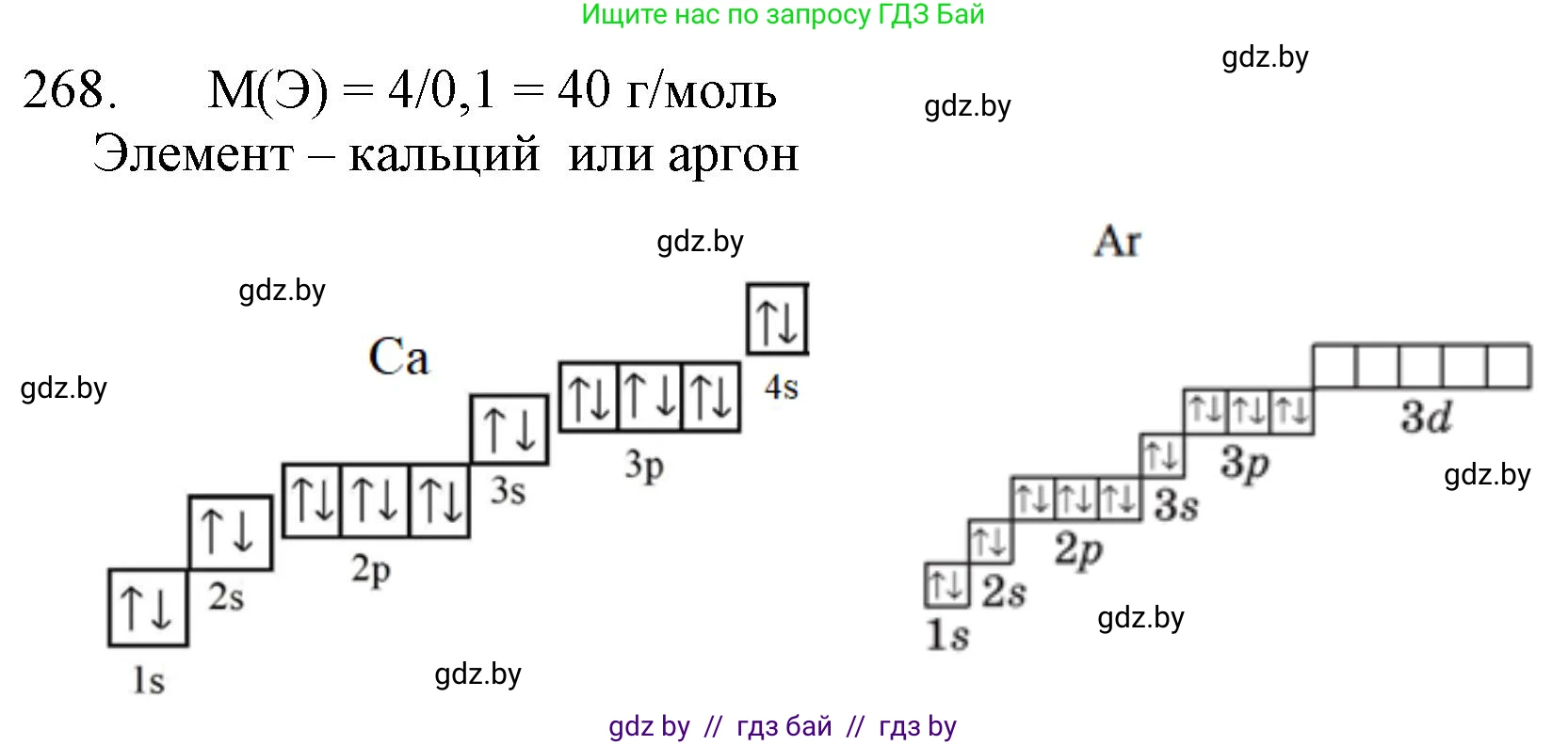 Химия, 11 класс Сборник задач, авторы: Хвалюк Виктор Николаевич, Резяпкин Виктор Ильич, издательство Адукацыя i выхаванне, Минск, 2023, зелёного цвета, страница 45, номер 268, Решение