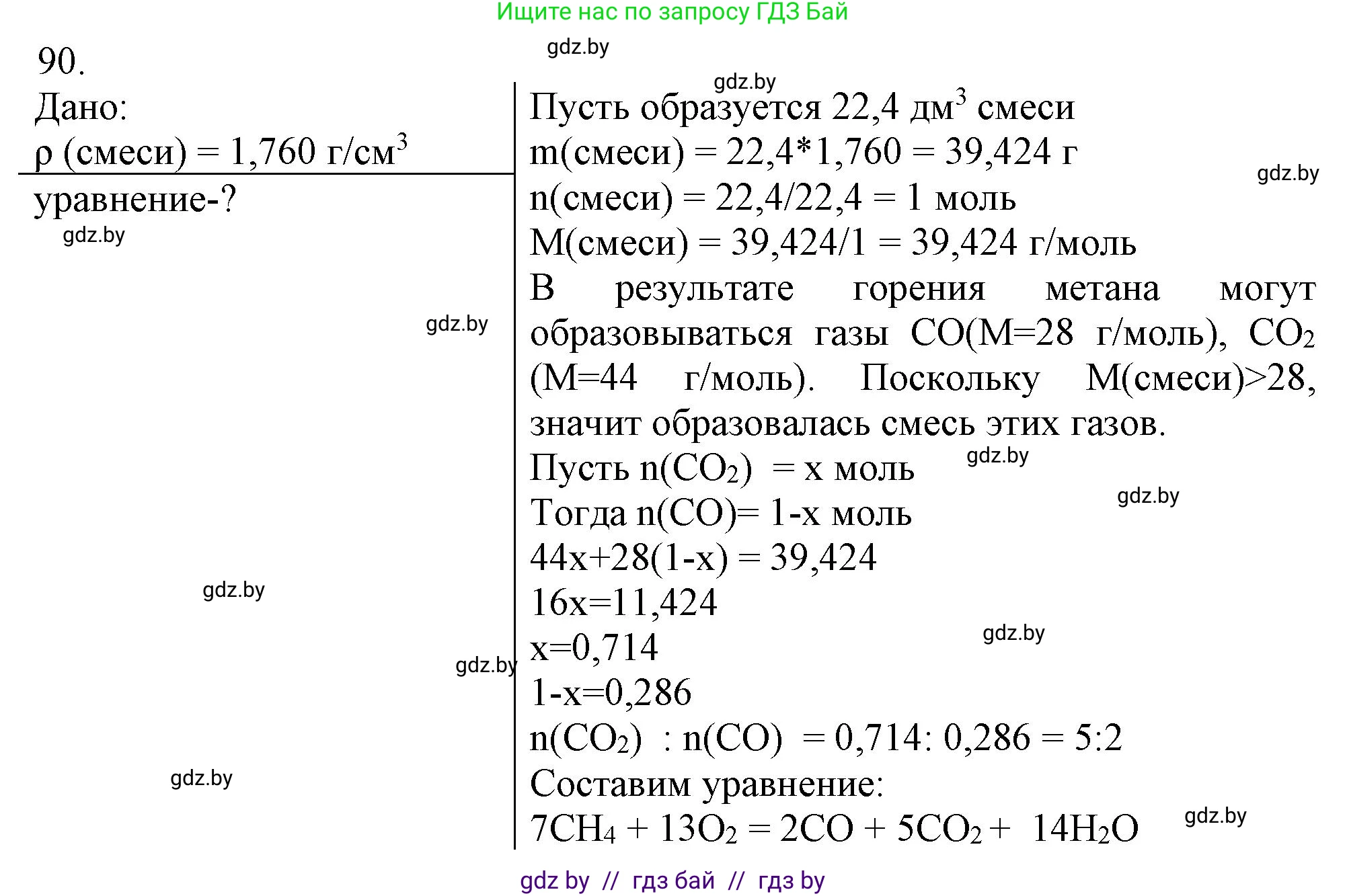 Химия, 11 класс Сборник задач, авторы: Хвалюк Виктор Николаевич, Резяпкин Виктор Ильич, издательство Адукацыя i выхаванне, Минск, 2023, зелёного цвета, страница 21, номер 90, Решение
