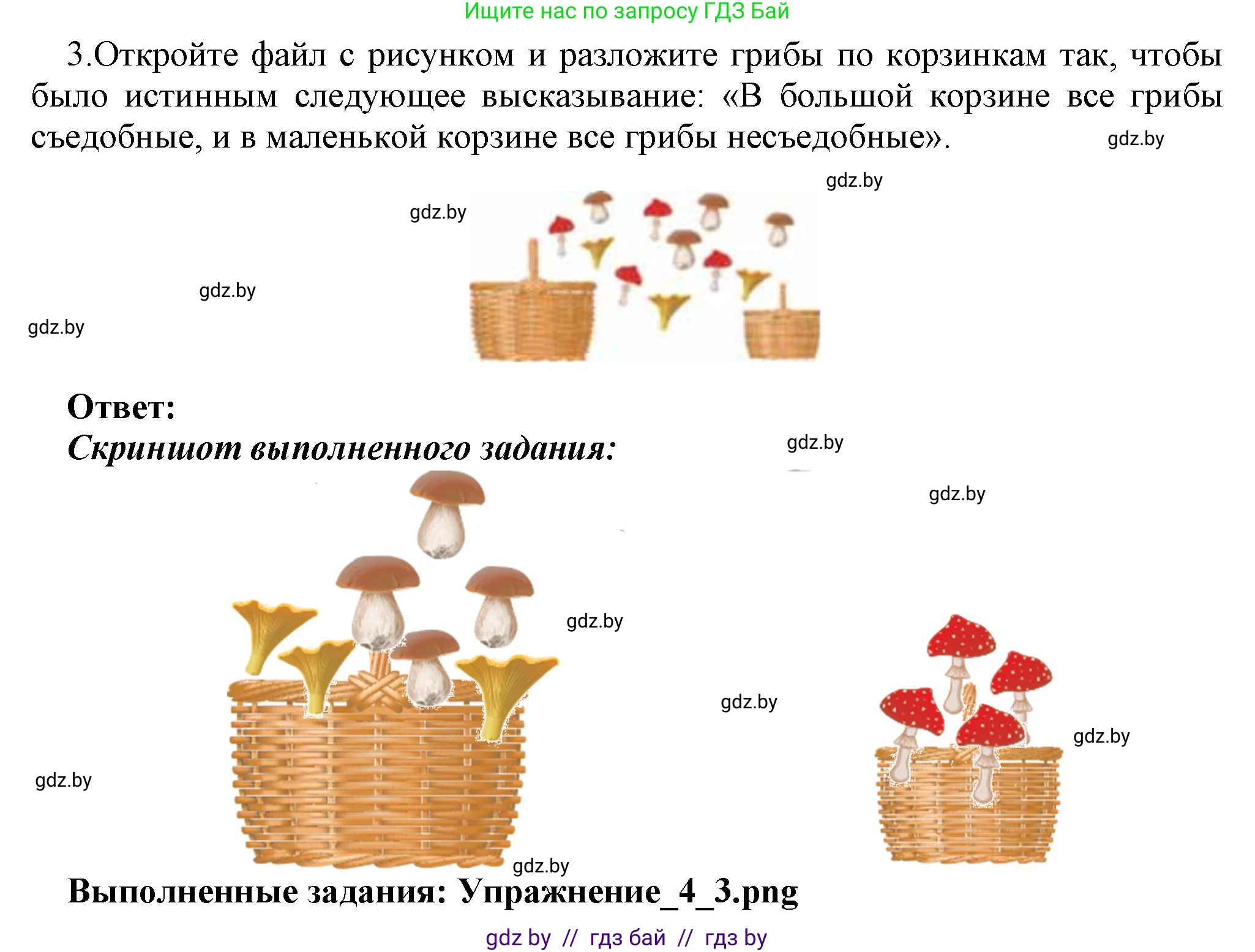 Информатика, 7 класс Учебник, авторы: Котов Владимир Михайлович, Лапо Анжелика Ивановна, Войтехович Елена Николаевна, издательство Народная асвета, Минск, 2017, страница 30, номер 3, Решение