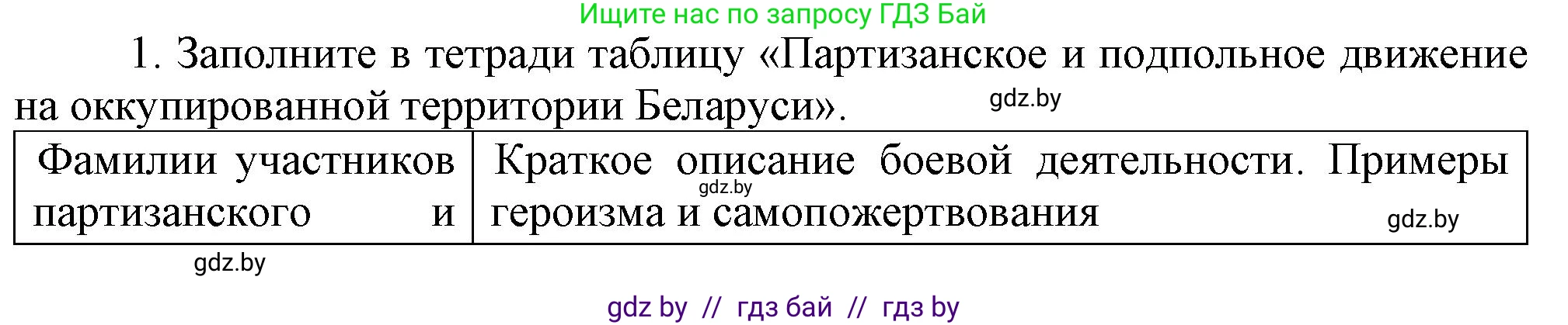 История Беларуси (Гісторыя Беларусі), 9 класс Учебник, авторы: Панов Сергей Вениаминович, Сидорцов Владимир Никифорович, Фомин Виталий Михайлович, издательство Издательский центр БГУ, Минск, 2019, страница 83, номер 1, Решение