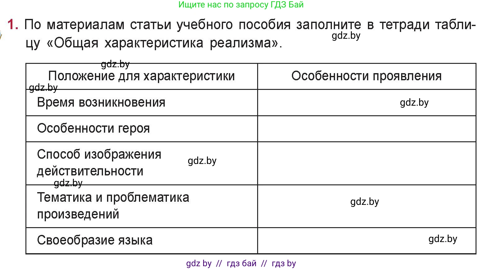 Русская литература, 9 класс Учебник, авторы: Захарова Светлана Николаевна, Черкес Наталья Ивановна, издательство Национальный институт образования, Минск, 2019, бежевого цвета, страница 91, номер 1, Условие