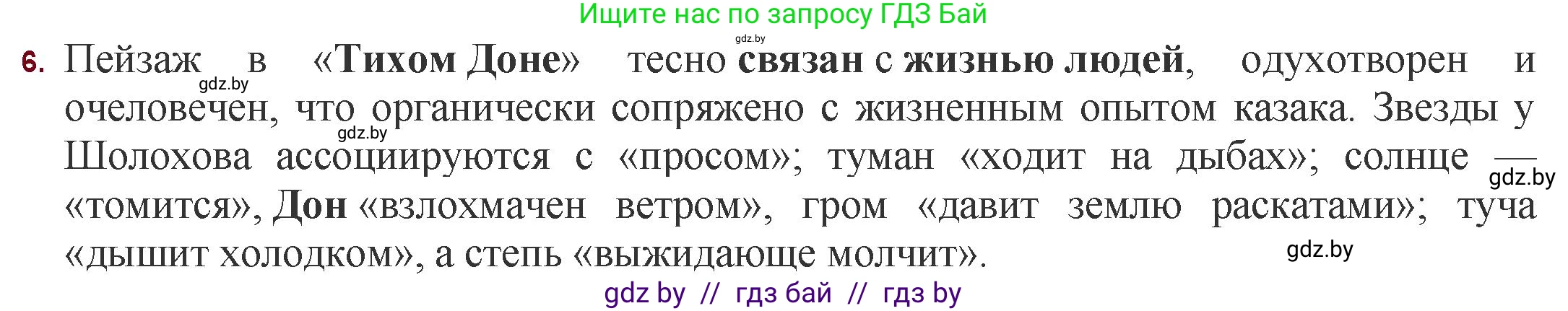 Русская литература, 11 класс Учебник, авторы: Сенькевич Татьяна Васильевна, Капшай Наталья Павловна, Кушнерёва Людмила Алексеевна, Темушева Екатерина Александровна, издательство Национальный институт образования, Минск, 2021, страница 211, номер 6, Решение
