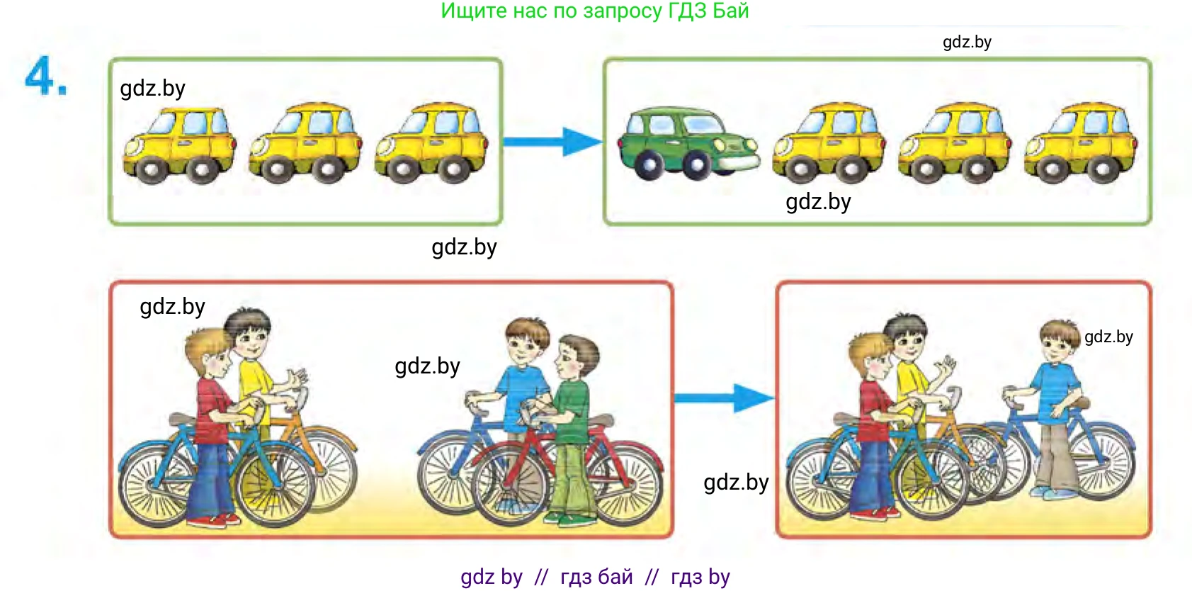 Математика, 1 класс Учебник, авторы: Муравьева Галина Леонидовна, Урбан Мария Анатольевна, издательство Академия образования, Минск, 2024, Часть 1, страница 21, номер 4, Условие