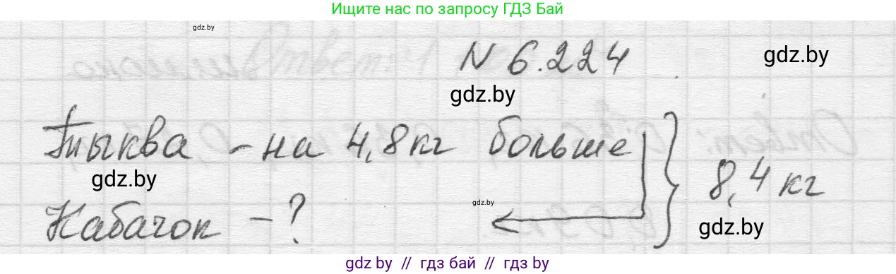 Математика, 5 класс Учебник, авторы: Виленкин Наум Яковлевич, Жохов Владимир Иванович, Чесноков Александр Семёнович, Александрова Лилия Александровна, Шварцбурд Семён Исаакович, издательство Просвещение, Москва, 2023, белого цвета, Часть 2, страница 125, номер 6.224, Решение 1