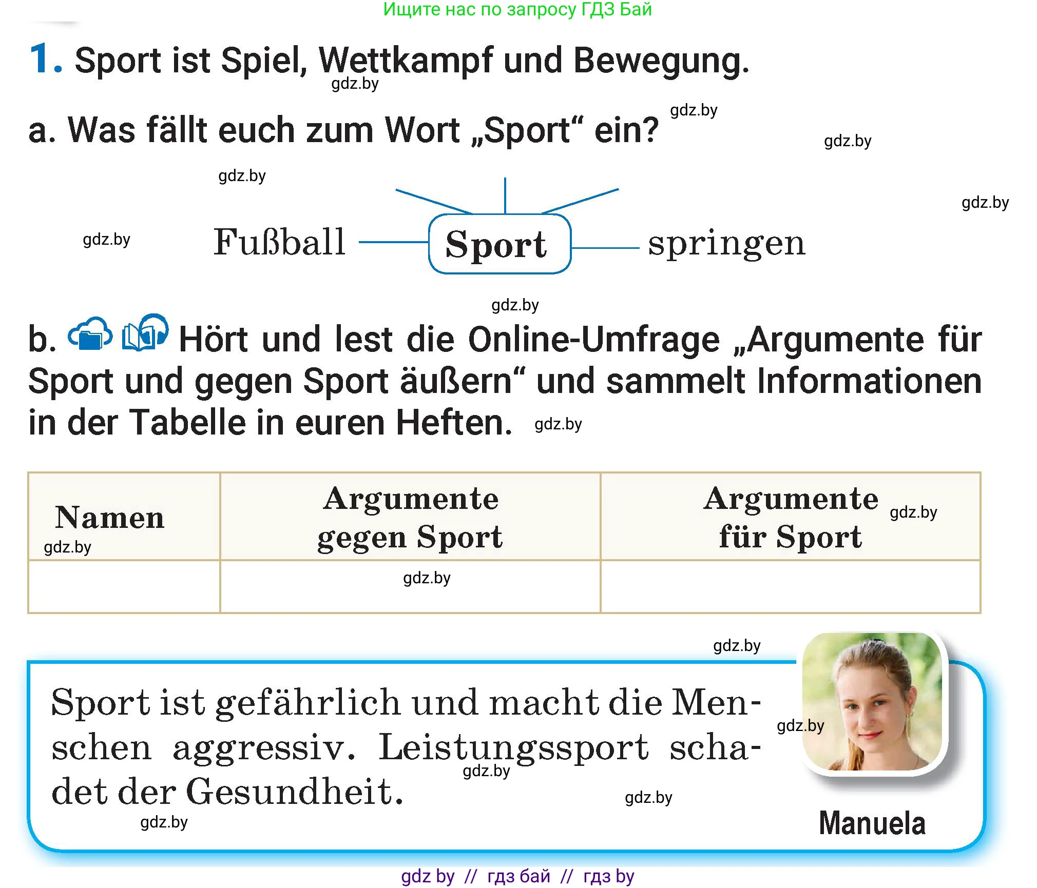 Немецкий язык (Deutsch), 7 класс Учебник (Schülerbuch), авторы: Будько Антонина Филипповна (Budjko Antonina), Урбанович Инна Ювинальевна (Urbanowitsch Ina), издательство Вышэйшая школа, Минск, 2021, страница 87, номер 1, Условие