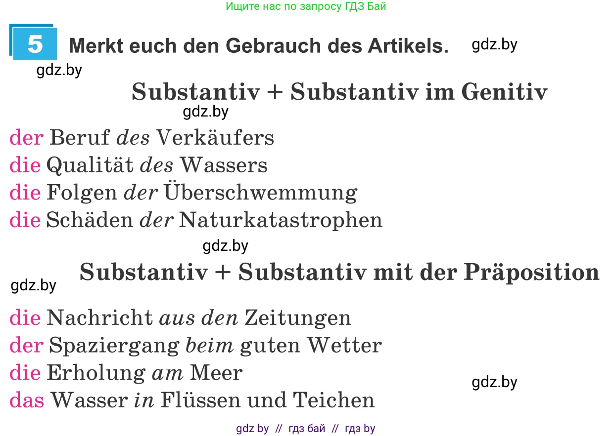 Немецкий язык (Deutsch), 9 класс Учебник (Schülerbuch), авторы: Будько Антонина Филипповна (Budjko Antonina), Урбанович Инна Ювинальевна (Urbanowitsch Ina), издательство Вышэйшая школа, Минск, 2018, серого цвета, страница 245, номер 5, Условие