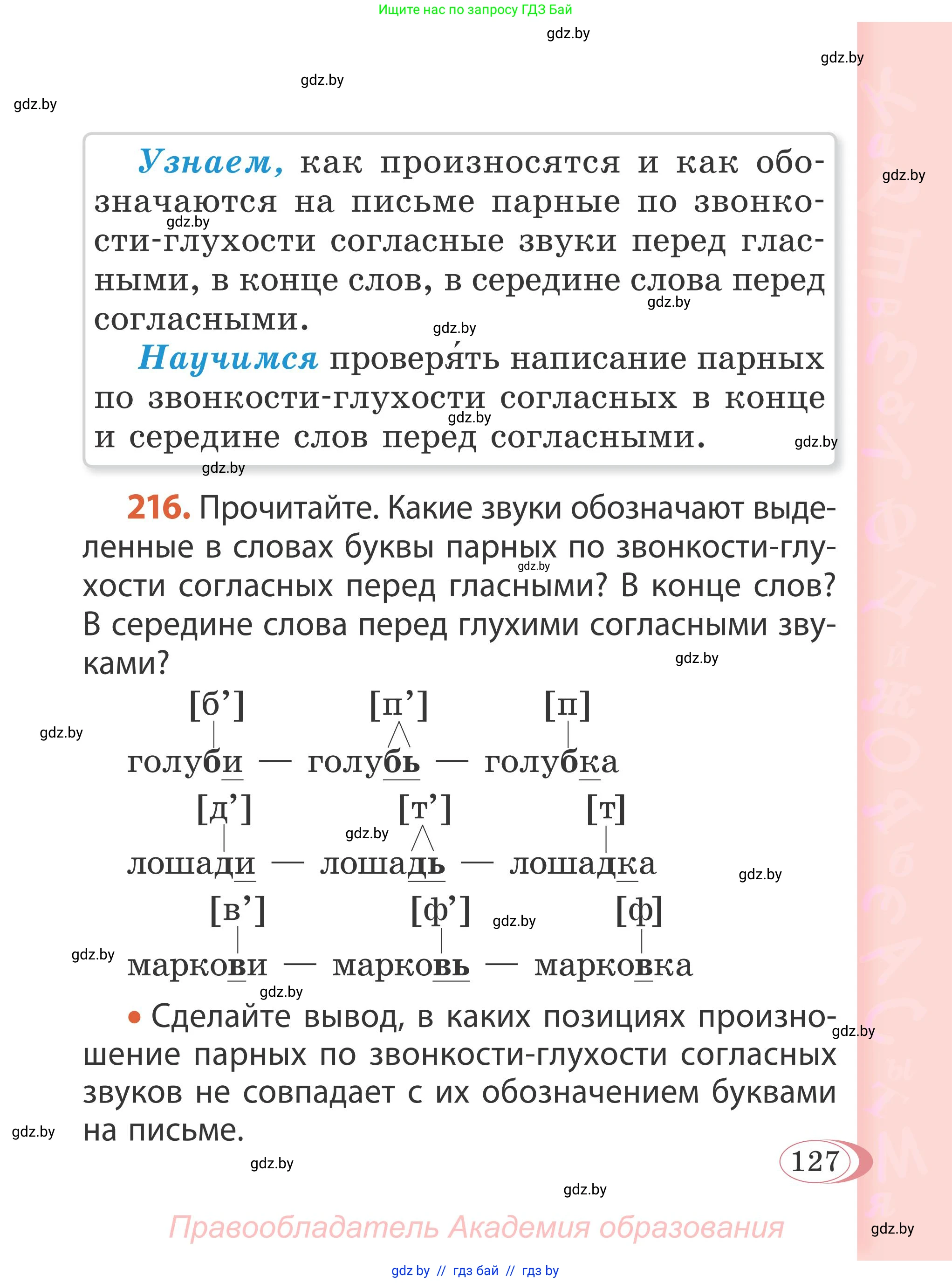 Русский язык, 2 класс Учебник, автор: Антипова Маргарита Борисовна, издательство Академия образования, Минск, 2025, Часть 1, страница 127