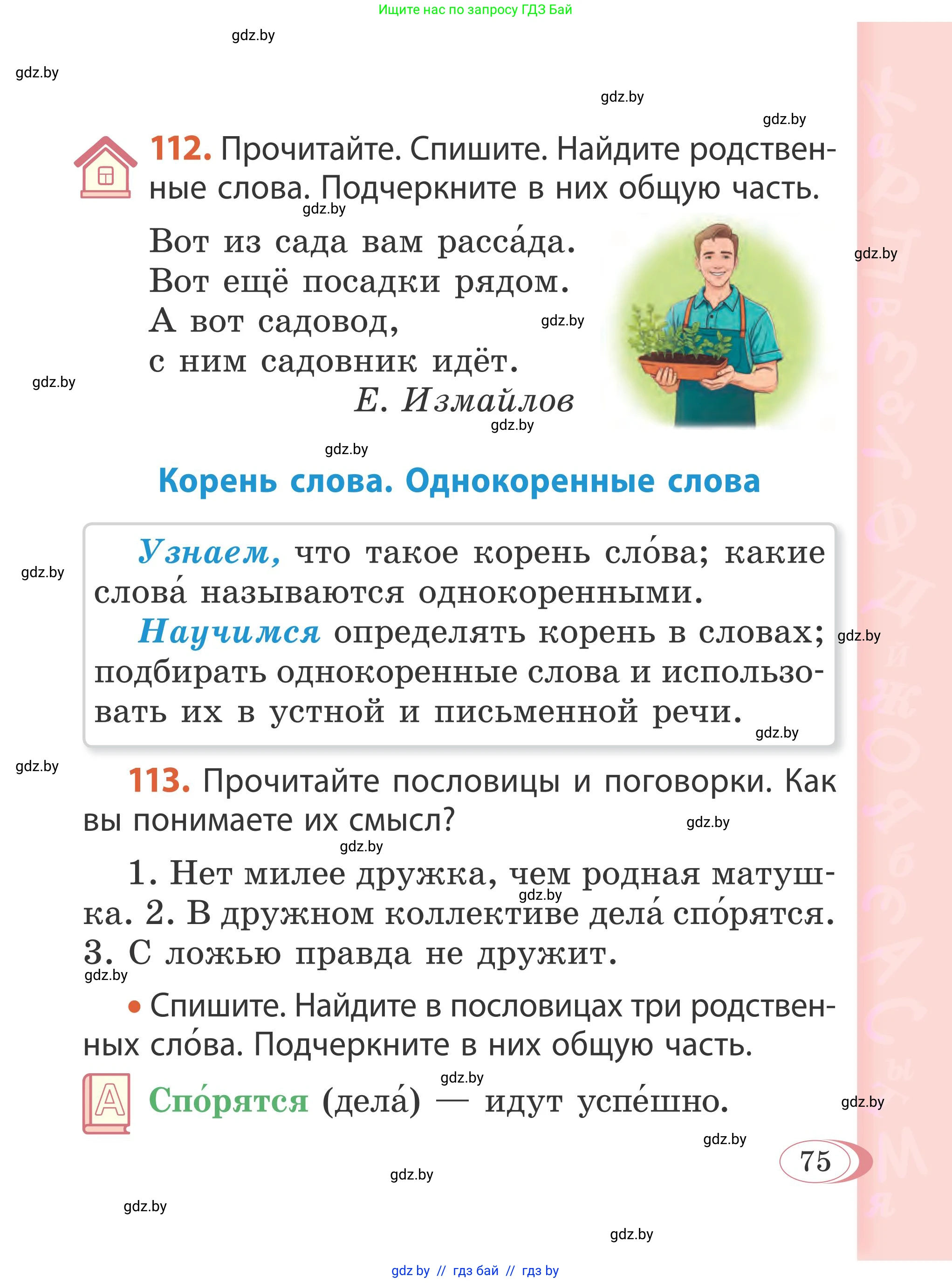 Русский язык, 2 класс Учебник, автор: Антипова Маргарита Борисовна, издательство Академия образования, Минск, 2025, Часть 2, страница 75