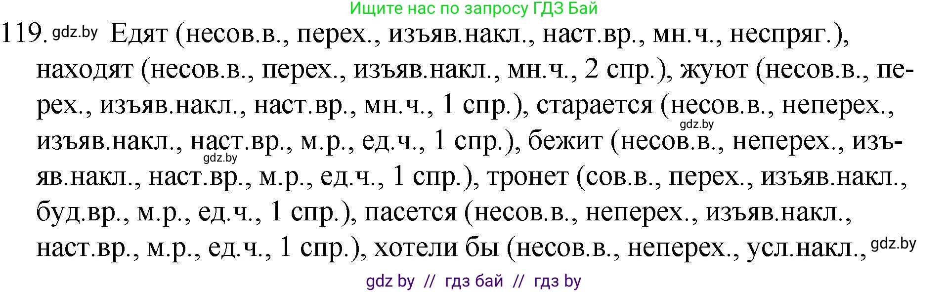 Русский язык, 7 класс Учебник, авторы: Волынец Татьяна Николаевна, Литвинко Франя Михайловна, Долбик Елена Евгеньевна, Таяновская И В, Винник И Р, издательство Национальный институт образования, Минск, 2020, бирюзового цвета, страница 61, номер 119, Решение
