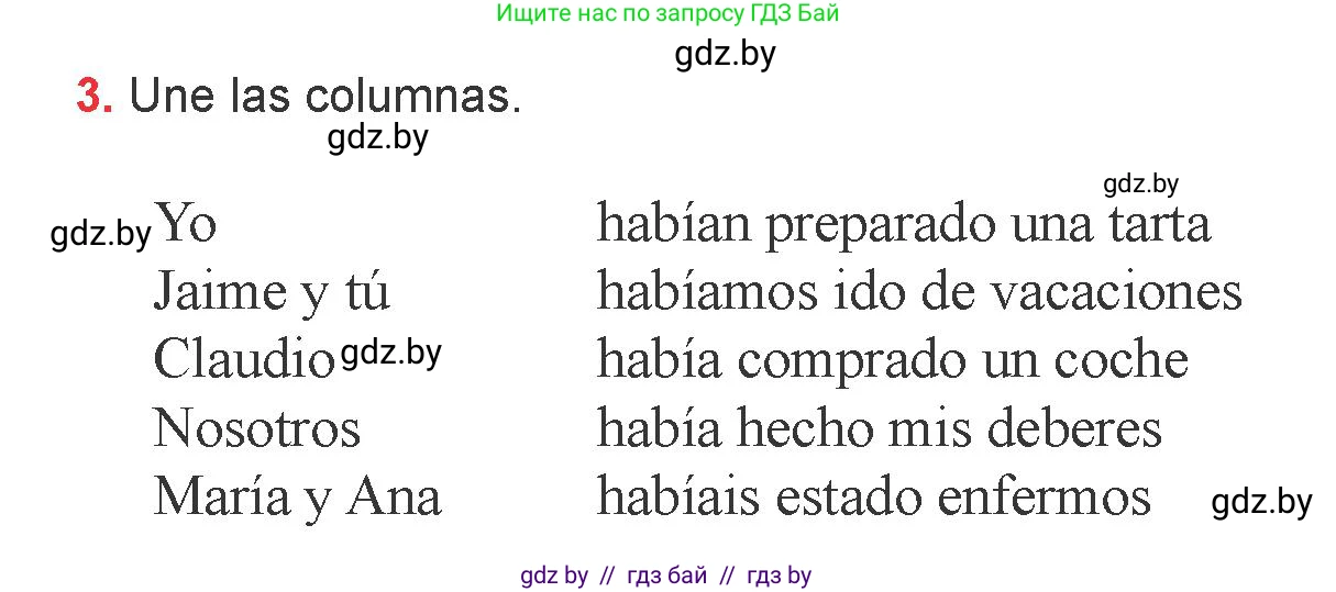Испанский язык, 6 класс Учебник, авторы: Цыбулева Татьяна Эдуардовна, Пушкина Ольга Александровна, издательство Издательский центр БГУ, Минск, 2018, Часть 2, страница 140, номер 3, Условие